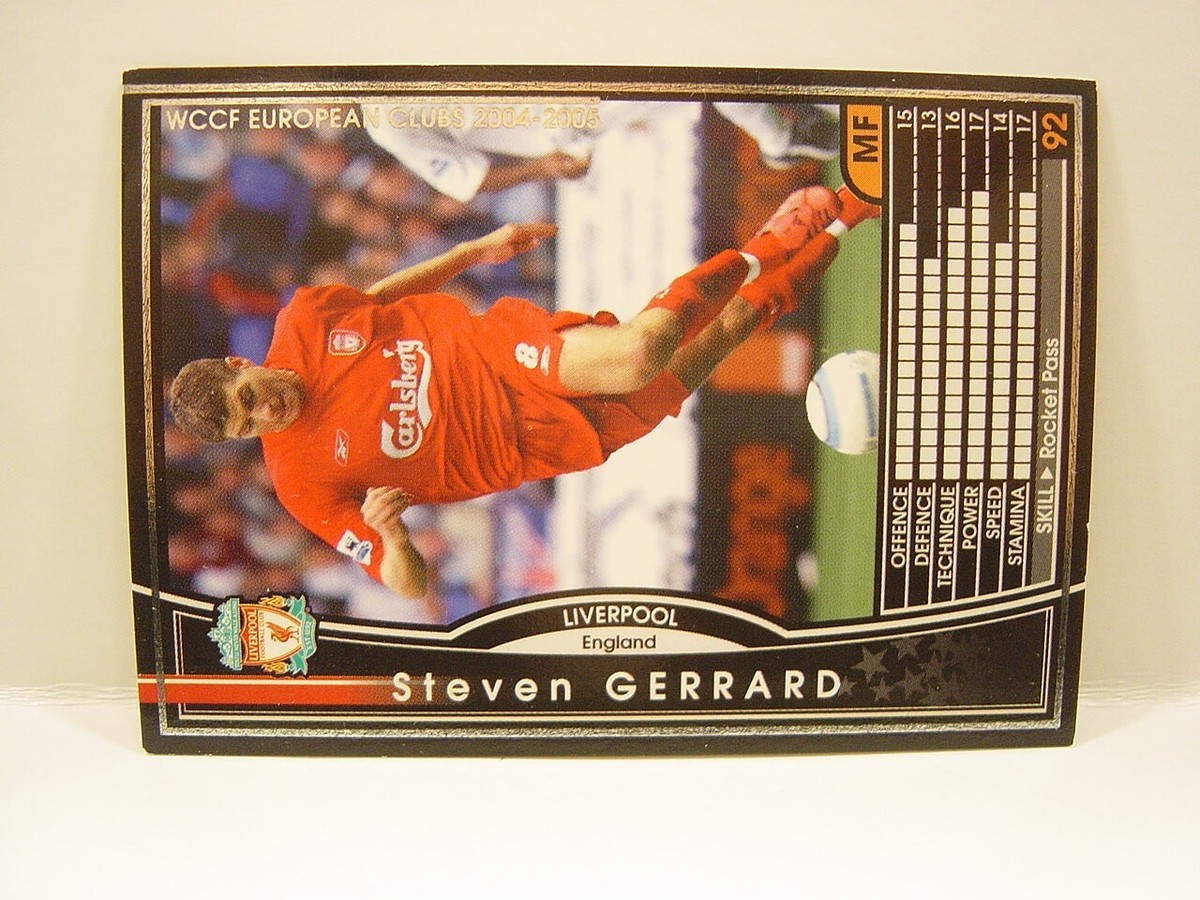 Panini WCCF 2004-05 Steven Gerrard 1980 England No.8 Liverpool
