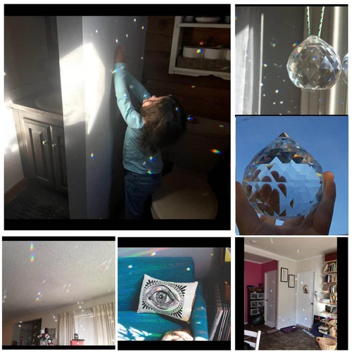 100MM CRYSTAL Prism Ball Chandelier Hanging Pendant Window Decor SUNCATCHER Y3 - Picture 5 of 5