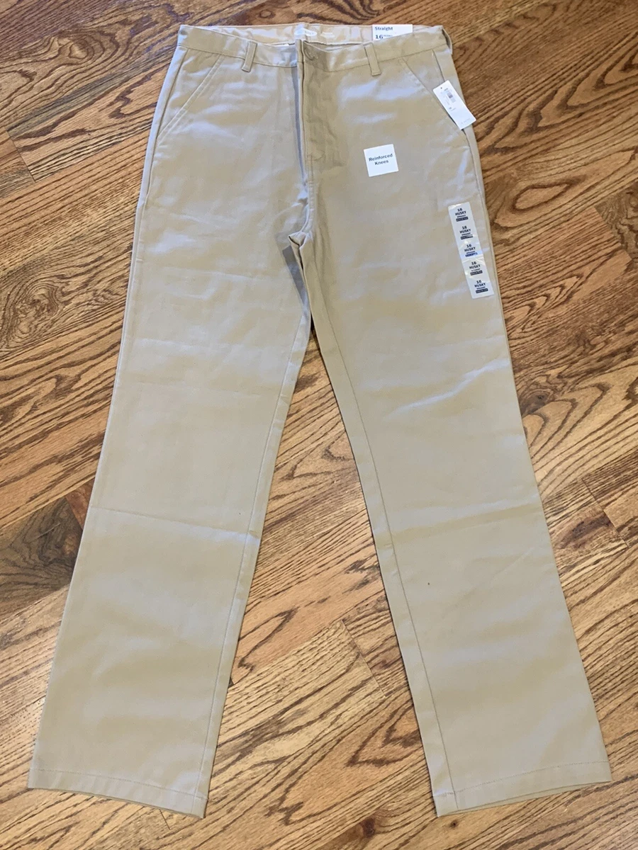 Old Navy Boy s Flex Khakis Sz 16 Husky Straight Leg New w Tags 25