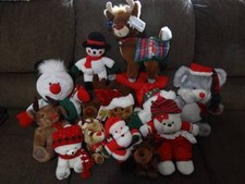 13 CHRISTMAS / WINTER STUFFED ANIMALS NEW GREAT GIFT IDEA