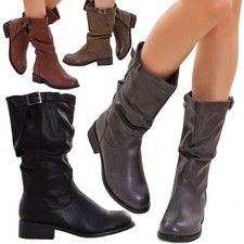 Scarpe donna stivali biker