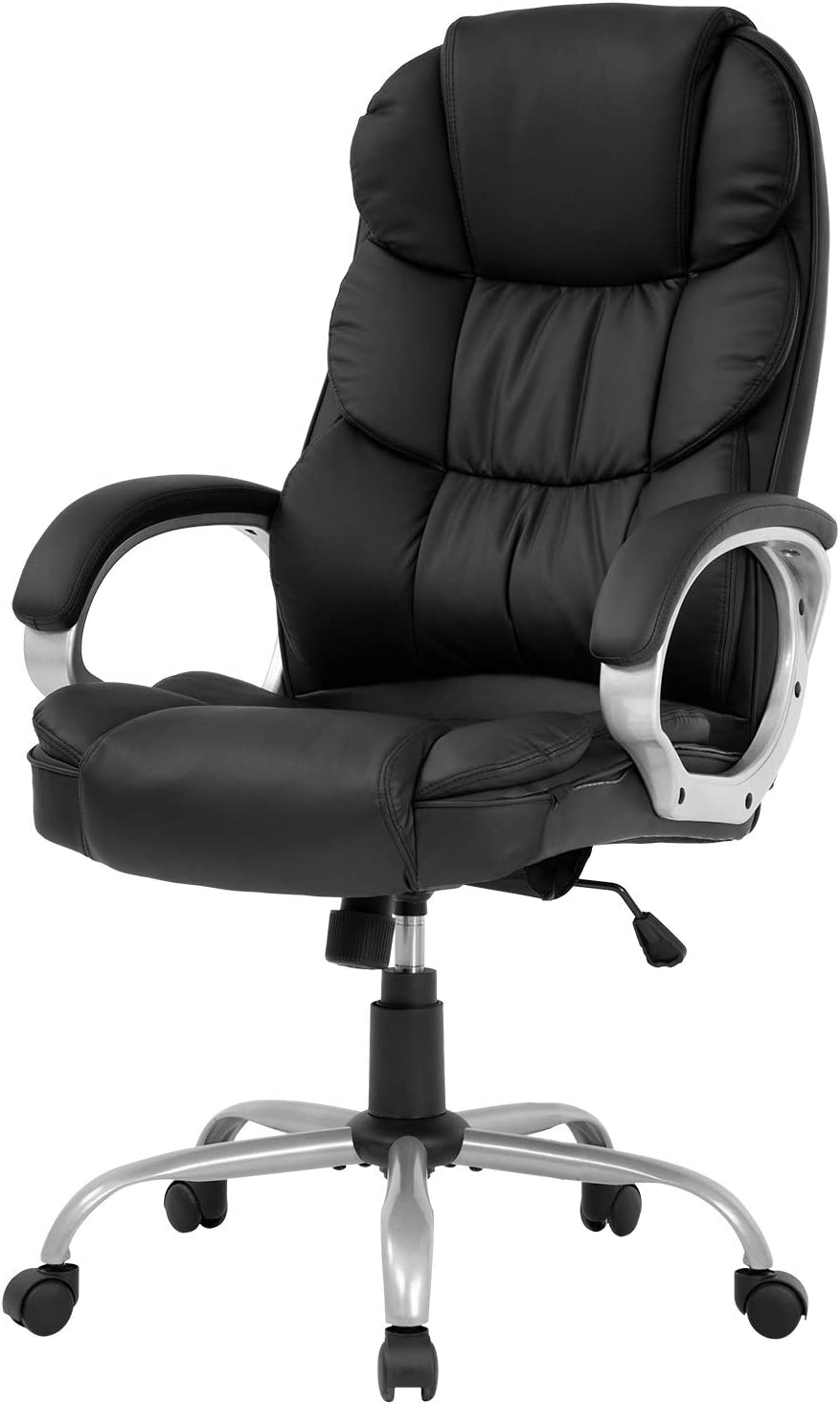 High Back Adjustable Ergonomic Office Chair with PU Leather for Executive Desk Use