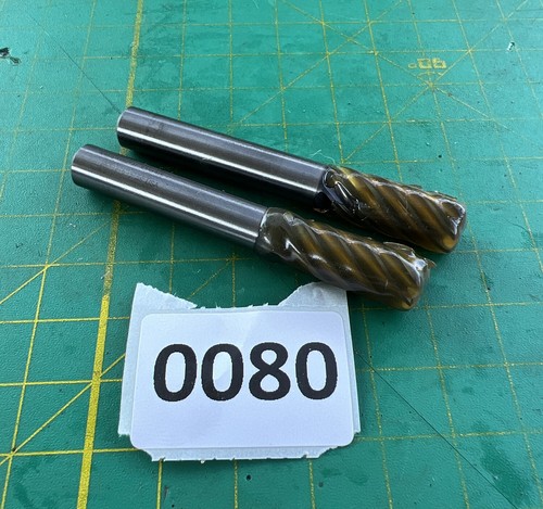 (2PCS) KENNAMETAL 3/8-6FL SHOP UNUSED REGRIND