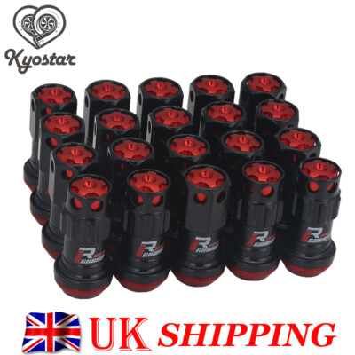 M12X1.50mm Max Guard Racing Composite Wheel Nut Close End Heavy Lug Nuts 20 Pcs