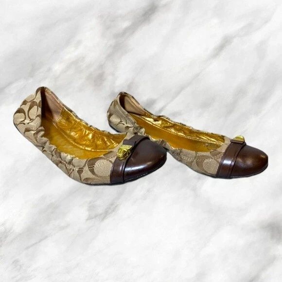 Coach Signature Ballet Flats eBay
