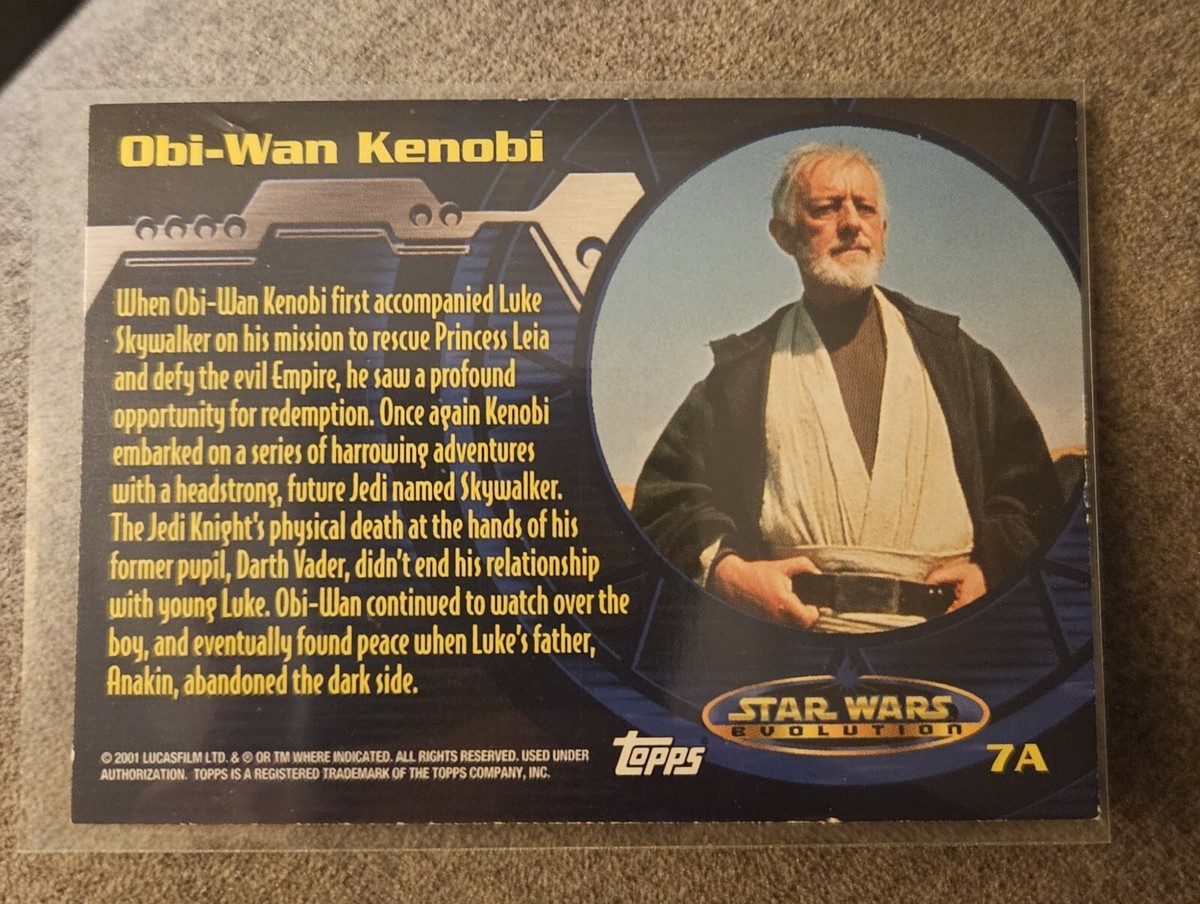 2001 Topps Star Wars Evolution Obi-Wan Kenobi #7A | eBay