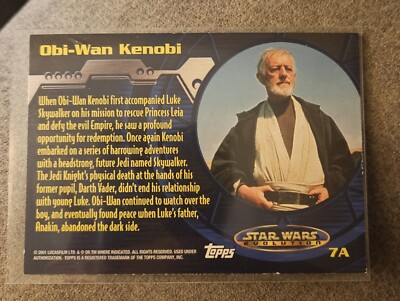 2001 Topps Star Wars Evolution Obi-Wan Kenobi #7A | eBay 2001 Topps Star Wars Evolution Obi-Wan Kenobi #7A | eBay