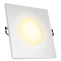 Beda Einbauleuchte Weiß Quadratisch IP65 Led GU10 Dimmbar 7W Warmweiß