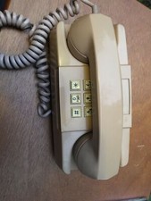 Vintage Beige Pushbutton Desk Phone 80S Gte a445