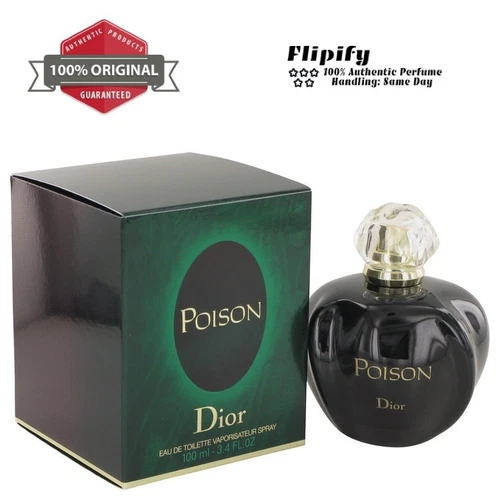 POISON Perfume by Christian Dior EDT Spray for Women 3.4 1.7 1 oz 100 50 30 ML