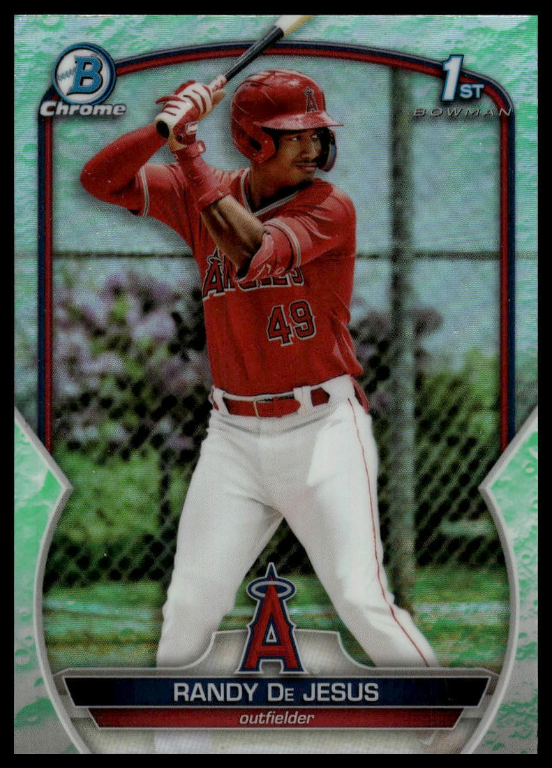 2023 Bowman #BCP-19 Randy De Jesus Chrome Prospects Lunar Glow Refractors
