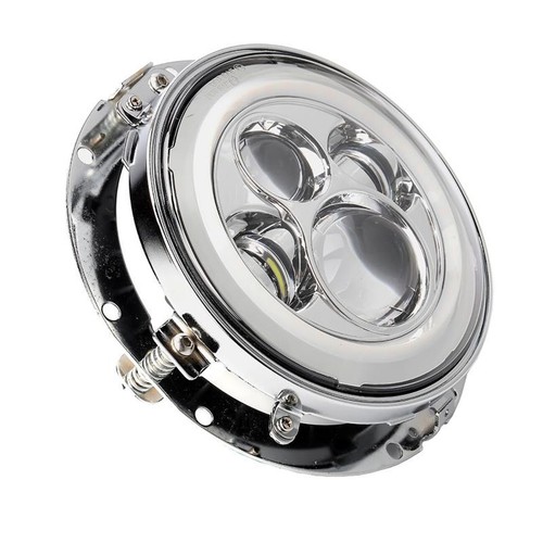 Proyector LED de 7" ojos de ángel faros 4,5" luces de paso para Harley Touring EE. UU. - Imagen 5 de 12