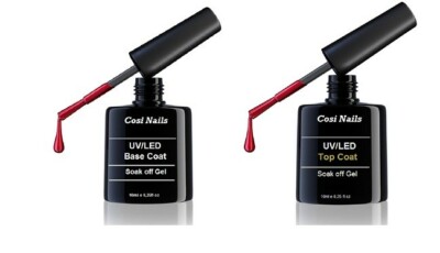 Shellack UV Base Coat und Top Coat Polish Gel  7,5ml  Soak off UV-Nagellack