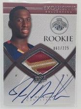 2008-09 EXQUISITE J. J. HICKSON RC AUTO 3 COLOR PATCH 61/225!!