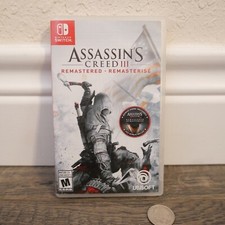 CASE ONLY Assassin's Creed III 3 Remastered Nintendo Switch Original Case Only