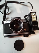 Vintage Kowa Model E 1:2 50mm Lens 35mm Film Camera w/Argus Flash 9148 DC