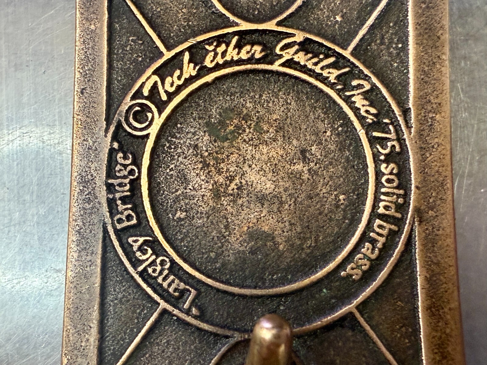 Historic Langley Covered Bridge Solid Brass  1975… - image 8