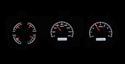 Dakota Digital 1969 Pontiac GTO VHX Silver / White LED Gauge Kit