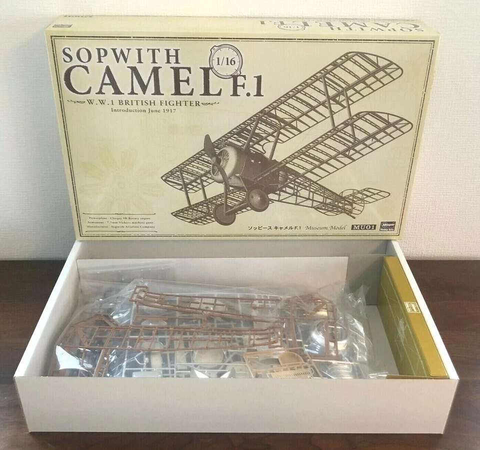 Hasegawa 1/16 British Air Force Sopwith Camel F.1 model kit - Immagine 3 di 4