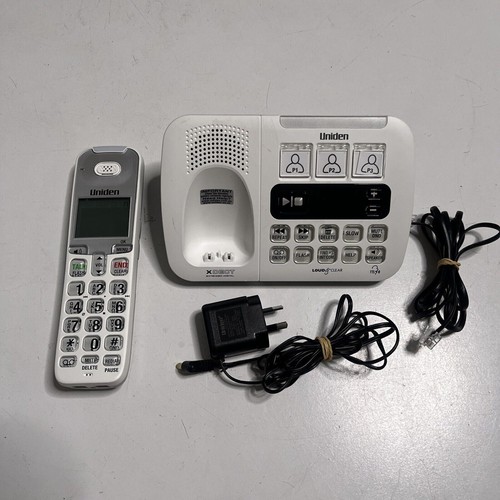 Uniden SSE45W Cordless Telephone Answering Machine Loud & Clear NBN