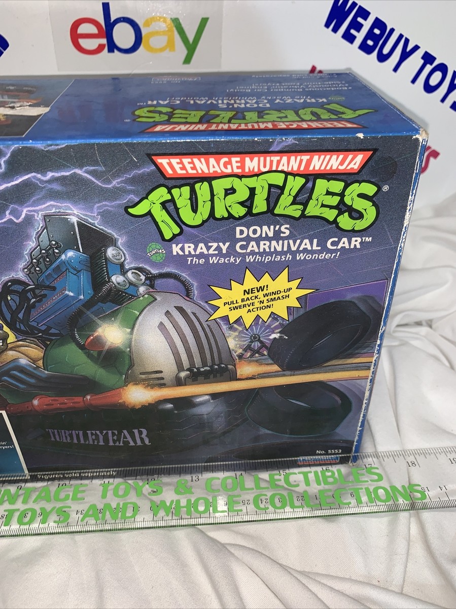 TMNT Don's Krazy Carnival Car Unused Box 1989 Teenage Mutant TMNT Don's Krazy Carnival Car Unused Box 1989 Teenage Mutant