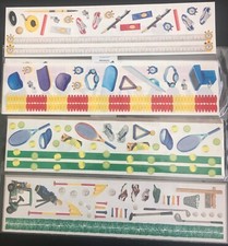 Lot of 26 Creative Memories Sport great lengths stickers. 12 x 3, New