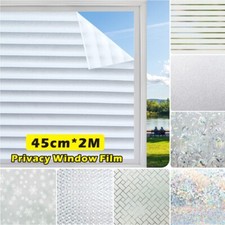2M Bubble Free Frosted Window Film Privacy Self Adhesive Etched Glass Vinyl-Film