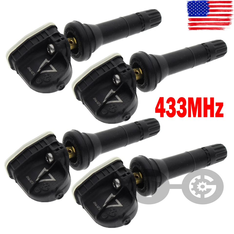 4x Sensores de presión de neumáticos F2GT-1A189-A TPMS para Ford F-150 Edge Mustang GT Conver Foto 2 de 4