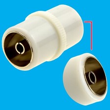 TV Antenne Coaxial Coupleur RF Femelle vers Prise Raccord Câble Connecteur