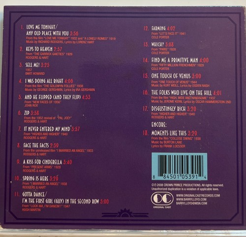 Barry LLoyd : Live! (CD 2008 Digipak Original Cast) *Very Good* - Picture 2 of 2