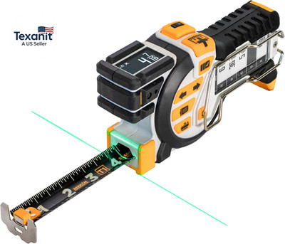 T1 Tomahawk Digital Tape Measure - Professional Accurate Measuring Tool, Green L