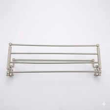 Cooper 20 Inch Towel Bar and Shelf Brushed Nickel SH433253 Signature Hardware