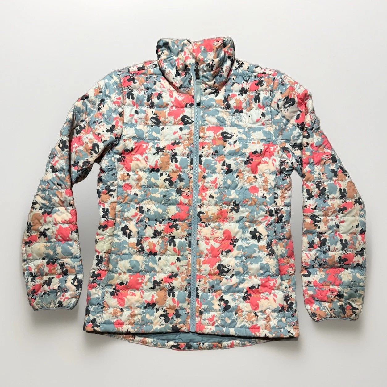 The North Face Thermoball Eco Zip-up Jacket Floral Large 14/16 Girls Children