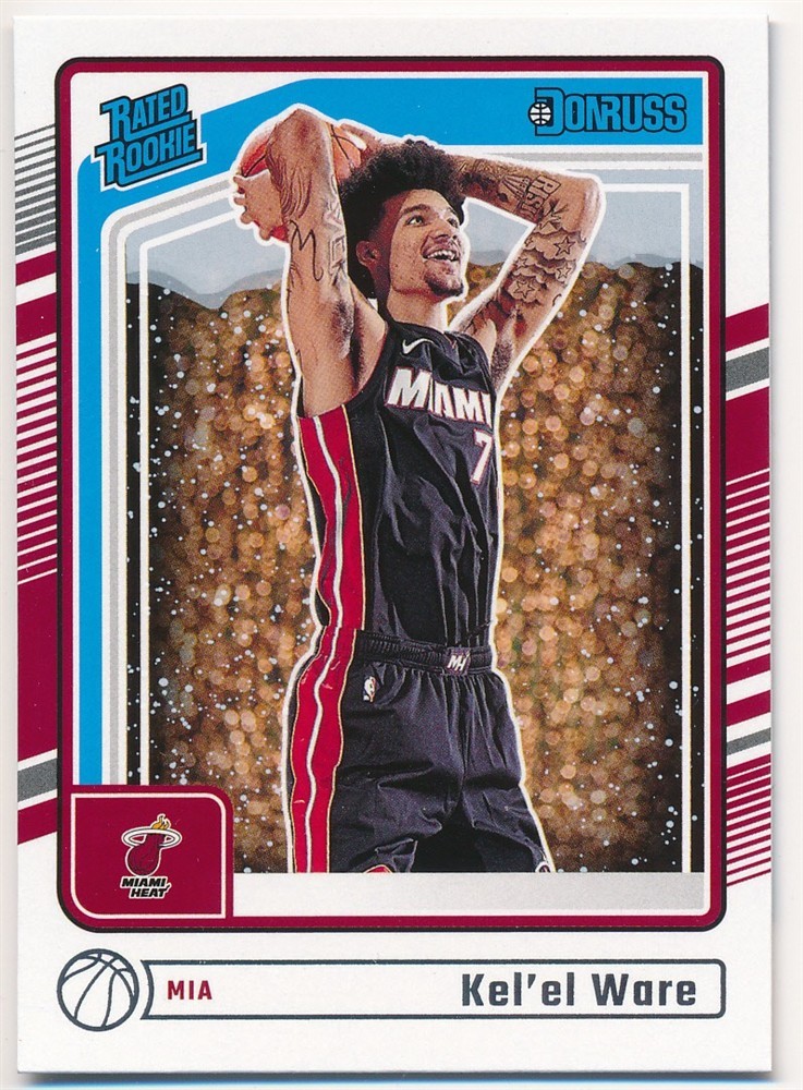 KEL'EL WARE 2024-25 DONRUSS RATED ROOKIE #221 RC MIAMI HEAT MINT