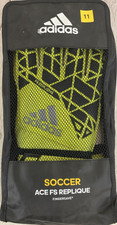 Adidas Size Eleven Adult Soccer Goalkeeper Gloves Ace FS Replique Neon Green