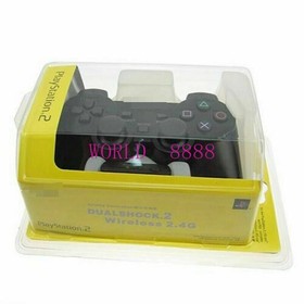 1PCS NEW-Wireless Controller for Playstation 2 PS2-Black