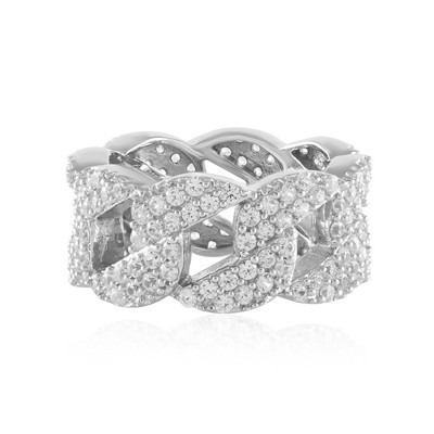 Luxuriöser kambodschanischer Zirkon Silber Ring