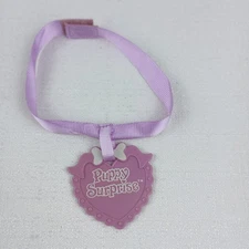 Vintage Puppy Surprise Replacement Collar Purple Heart collar only