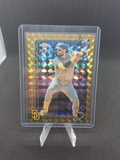 2025 Topps Chrome Update Tirso Ornelas RC Geometric Gold Refractor /50 Padres