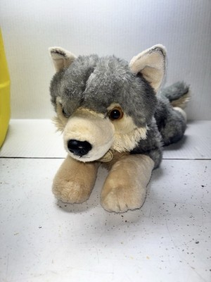 Aurora 17'' Miyoni Wolf Realistic Plush Stuffed Animal Husky Coyote 