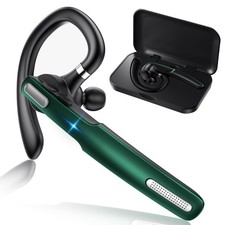 Bluetooth Headset, Wireless Bluetooth Earpiece V5.0 Hands-Free Earphones with...