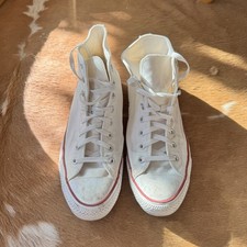Converse Chuck Taylor All Star High Top White Lace-Up Sneakers M7650 US 13