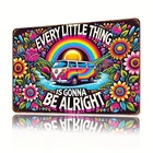 Vintage Van Rainbow Tin Metal Signs Home Décor 8x12 Wall Art "Every Little Thing