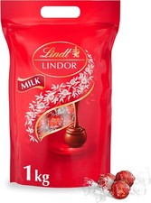 Image of Lindt Milk Chocolate Truffles – 1kg Bag (Approx. 80 Balls) – Smooth Filling