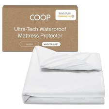 Coop Home Goods Ultra Tech Waterproof Mattress Protector Queen, White