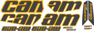 Can-am Maverick XDS Turbo RR 4 plazas UTV Decals Stickers Set Graphics