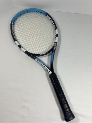 Babolat Pure Drive OS Team Tennis Racquet 110 16x20 4 3/8 Strung 270 Grams - EUC