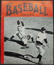 Aug 1940 Baseball Magazine - Don Padgett & Doc Cramer Inside Cover Photos