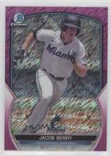 2023 Bowman Chrome Prospects Fuchsia Shimmer Refractor 58/199 Jacob Berry 0tj5