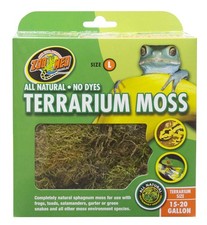 Zoo Med Terrarium Sphagnum Moss Cage Substrate Complete Natural 15/20 gallon